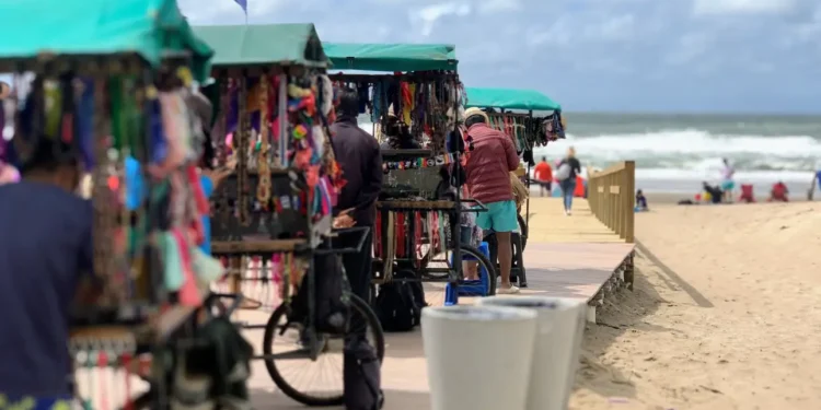Venta ambulante en Pinamar