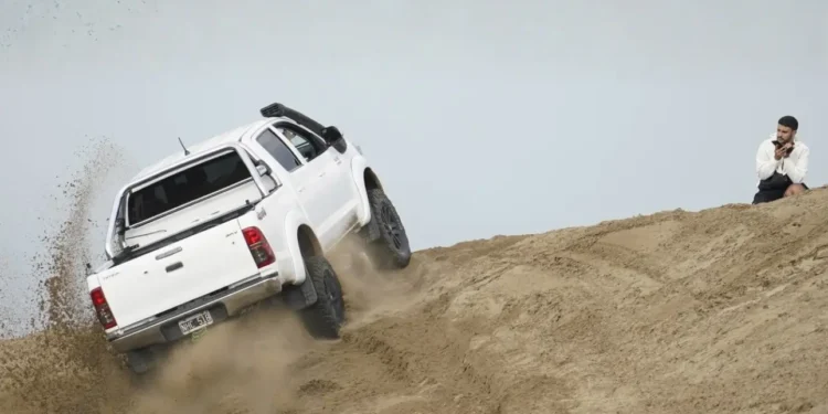 Vehículos en médanos